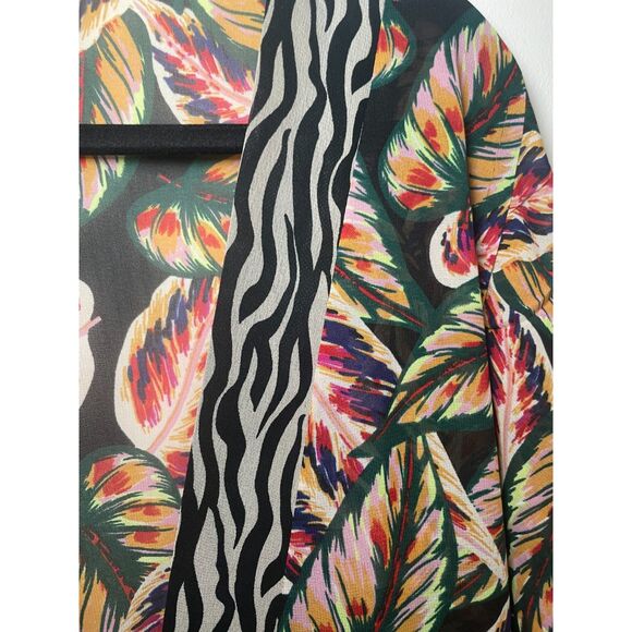 Vince Camuto Island Spice‎ Self-Belt Topper OS Coverup Kimono Wrap Robe - Picture 7 of 9